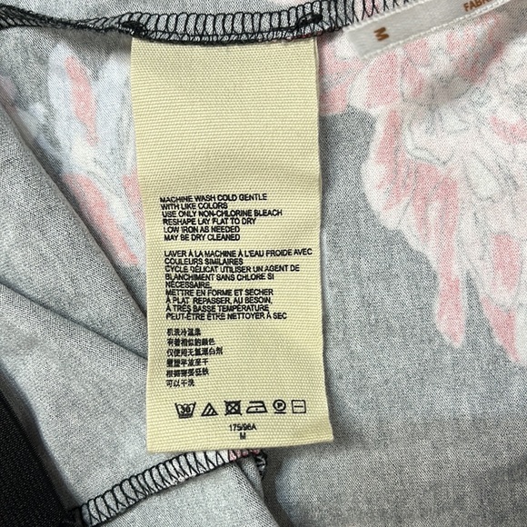 FREE PEOPLE Tube Flare Skirt or Dress Floral Elastic Sheer Size Medium - Picture 9 of 13